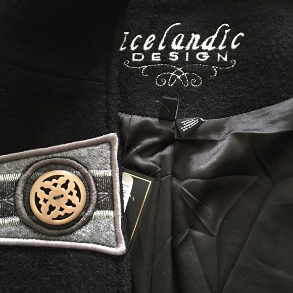 Icelandic Design Womans 100% Wool Bacall Coat XS - Picture 3 of 8